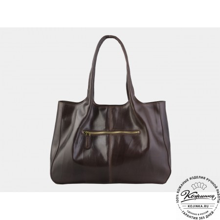 Женская кожаная сумка "Миранда" (коричневая)